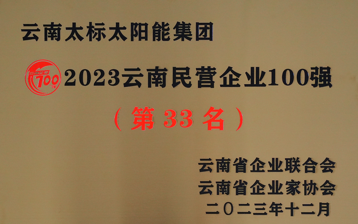 2023民營企業(yè)100強(qiáng)獎牌
